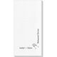 Corner Text with Champagne Glasses Design Deville Guest Towels Image 1 of 4